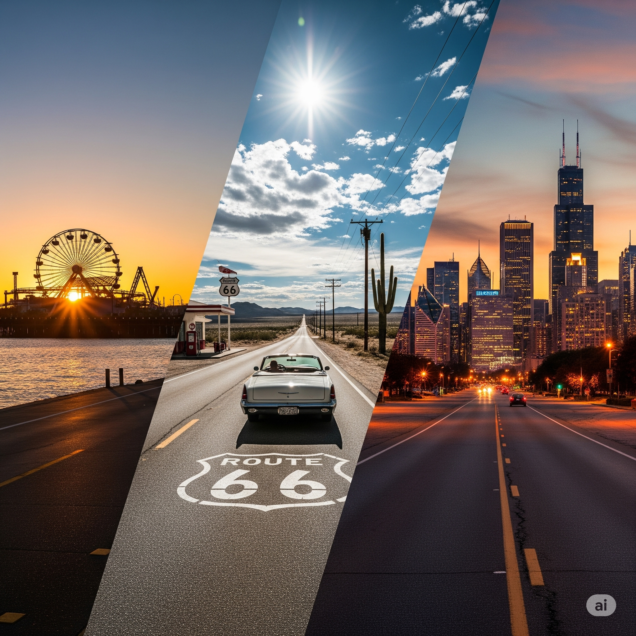 Route 66 Tesla Roadtrip - 14 Tage von Chicago nach Santa Monica durch Amerika