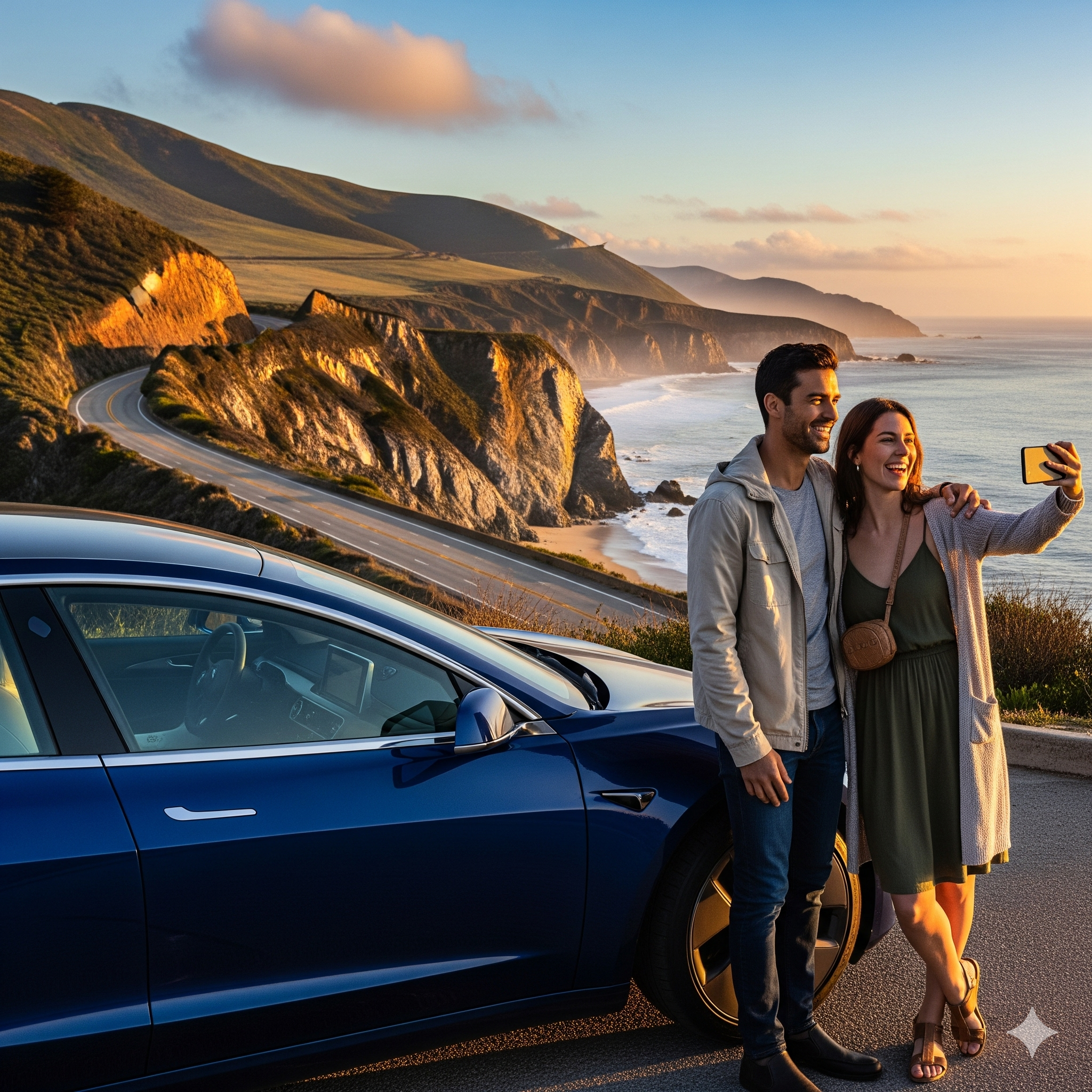 Jessica M. review - Tesla Model Y road trip PCH