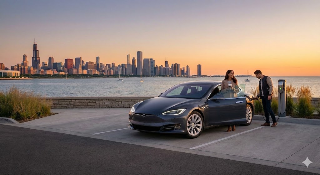 Lake Michigan Loop Tesla Roadtrip - Chicago und Great Lakes Camping Abenteuer