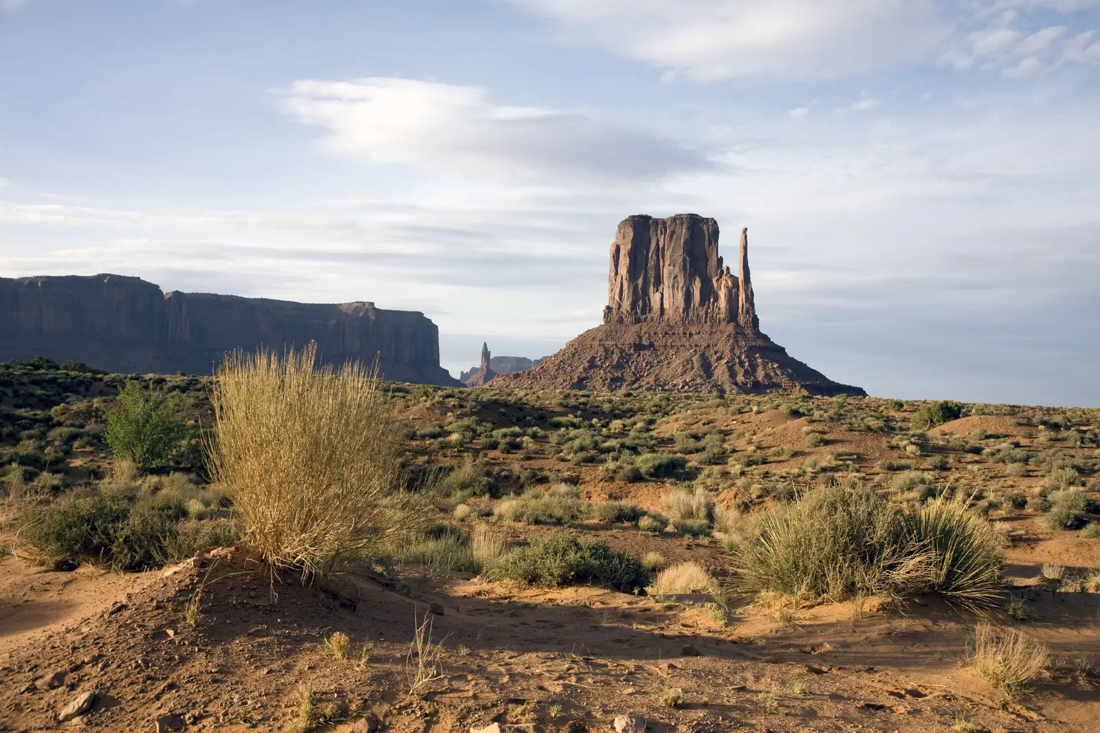 Sandstone butte in Monument Valley, Arizona